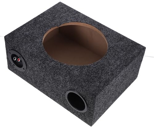 WRITWAA Caisson de Basses pour Voiture 10 Pouces Ultra-Fin, Boîtier Vide en MDF pour Subwoofer, Système Audio Embarqué Compatible, Accessoire Intérieur Automobile pour Amélioration Sonore