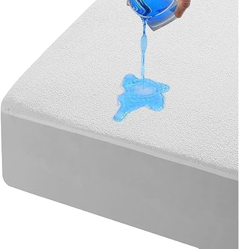 Comfy Nights 30cm Deep Terry Towel Waterproof Fitted NON NOISY Sheet Mattress Protector - Single