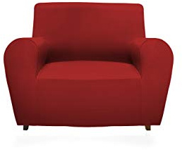 Gemitex Copridivano MAGICO MADE IN ITALY, 1 Posto, Colore Bordeaux, realizzato in Tessuto Tinta Unita ed Elasticizzato, NUOVA VESTIBILITA', 96% Poliestere e 4% Elastan, Perfetto per tutti i divani