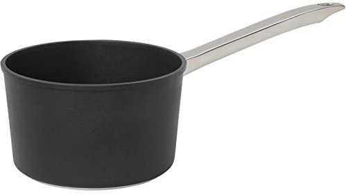 SKK große Aluguss Stielkasserolle Ø 20 cm - ohne Induktion - hoher Antihaft beschichteter Saucentopf & Edelstahl Griff - Made in Germany
