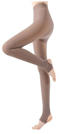 KONG JIMFAN Hose Skihose Damen Kurzgröße Thermo Leggings Sehr Warm Plüschleggins Reithose Damen Thermo Damen Set Steghosen Für Damen Winter Thermohose Damen Winter Gefüttert(Kaffee,Einheitsgröße)