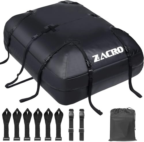 Zacro 425L Dachbox Auto Dachtasche Dachkoffer, Dachgepäckträger wasserdichte Dachtasche für alle Autos mit/ohne Gepäckträger, Dachtasche, Aufbewahrungsbox für Gepäcktransport
