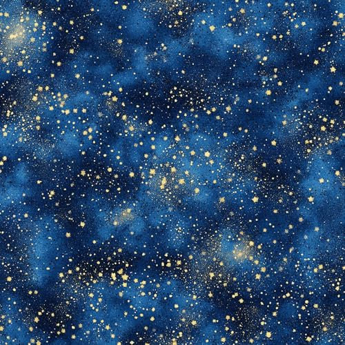 JIAOQSS Vinilo adhesivo para pared Galaxia de la Marina Papel tapiz adhesivo Estrellas doradas papel de contacto adhesivo para muebles para sala de estar dormitorio