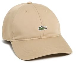 Lacoste Unisex Cotton Twill Cap, Beige, One Size