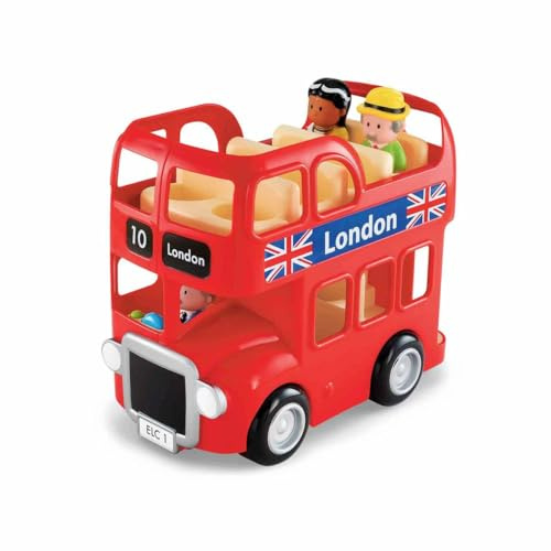 Early Learning Centre Happyland London Bus Set - 2-Story Bus with 3 Characters & Sound Effects - Ages 2+