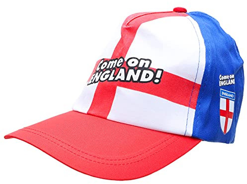 Toyland® Come On England England Baseball Cap - England Supporters Headwear - Euro 2021 Football Souviners