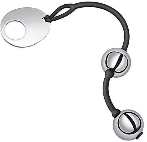 FLYTAGLE Analkugeln Buttplug mit Edelstahl Kugeln und Ziehring Silikonseil Kugelkette Metall Analkette Analplug Sex Toys Anal Beads Sexspielzeug G-Punkt Stimulation Masturbator für Paare Männer Frauen