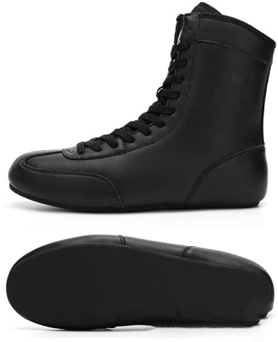 Blissbuilt Andningsbara boxningsskor brottningsskor karate skor kampsport karate skor blandad halkfri för män kvinnor unga barn Taekwondo