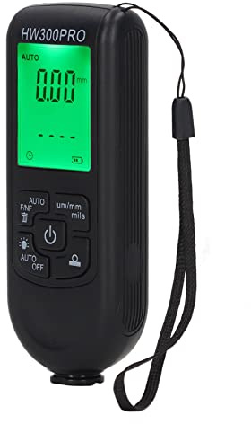 Small Size 1um Resolution Coating Thickness Gauge ABS Portable Rope, Metal Coatings, Paints, Automotive Paint (Black)