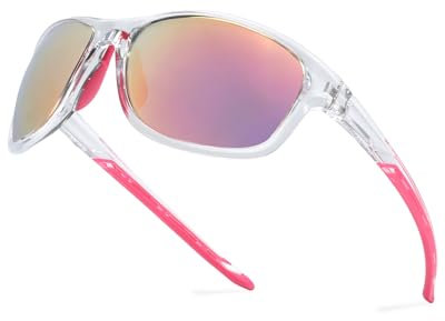Myiaur Sport Sonnenbrillen Damen Polarisiert - Unzerbrechlich Frame Lightweight UV400 Schutz Radfahren Shades für Laufen, Angeln