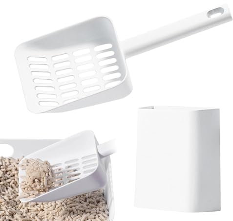 Rixotix Streuschaufel Katzenstreu Schaufel Katzenklo Schaufel Katzen Toilette Haustier streuschaufel Reinigungswerkzeug Katzen Kotschaufel, Streuschaufel für Klump- und Silikatstreu