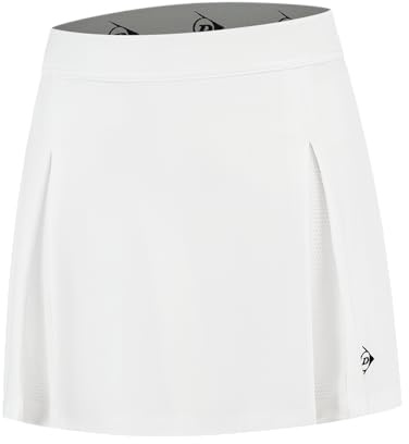 DUNLOP Falda De Tenis Club Niña, Blanco, 128