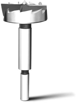 Punta Forstner 40mm,Punta da trapano 40mm per legno,lunghezza 90 mm con gambo rotondo da 10 mm