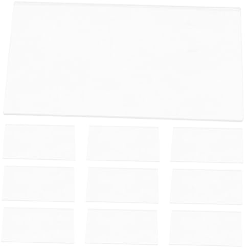 Gatuida 30pcs Clear Acrylic Name Plates for Desk and Table Seating Transparent DIY Writing Place Cards for Weddings Banquets Corporate Events Reusable and Easy to Clean