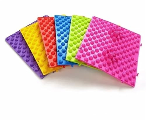 Esterilla Acupresion Cojín for masaje de pies - Esterilla yoga Masajeador con placa presión for los dedos del pie para la relajación(6pcs random)