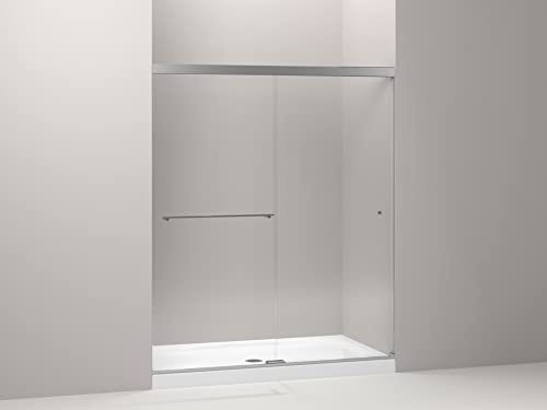 Kohler 707206-L-SHP Revel Shower door, Crystal Clear glass with Bright Polished Silver frame