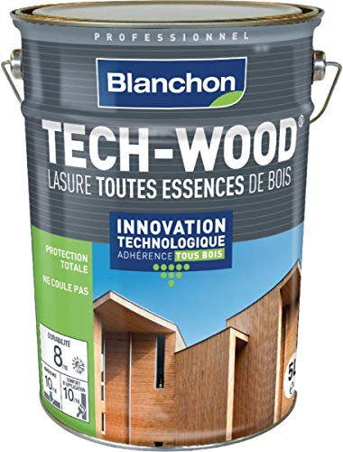 Lasure Tech-Wood ® - BLANCHON - 5 Litres - Chêne Moyen