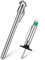 2 Pieces Tyre Safety Kit Include Tyre Tread Depth Gauge and Tire Air Pen Pressure Gauge, Tyre Depth Measurement Tool and Pencil Tyre Pressure Gauge Stainless Steel Tire Pressure Gauge for Cars