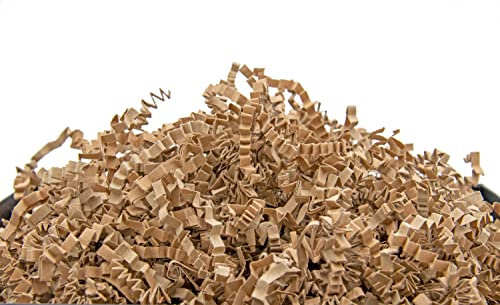 YOTEI SPIRIT® 500g Geschreddertes Kraft Papier für Geschenkbox – Füllmaterial für Pakete, Körbe, Boxen und Verpackungen - Schutz und Dekoration (500g, Kraft)