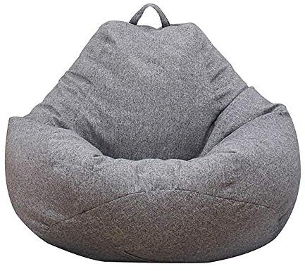 Sitzsack Comfort Line (Keiner Sitzsack Füllung) Dekorativ, Reißfest Indoor Beanbag Für Erwachsene Und Kinder Sessel Für Kinder Und Erwachsene Sofastuhl Für Wohnzimmer Schlafzimmer Büro(80x90 cm,grau)