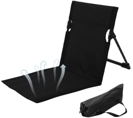 Beach Lounge - Silla plegable compacta, ligera y ajustable, silla de playa, silla de rampa para exteriores con respaldo de apoyo, fácil de llevar para la relajación y la aventura