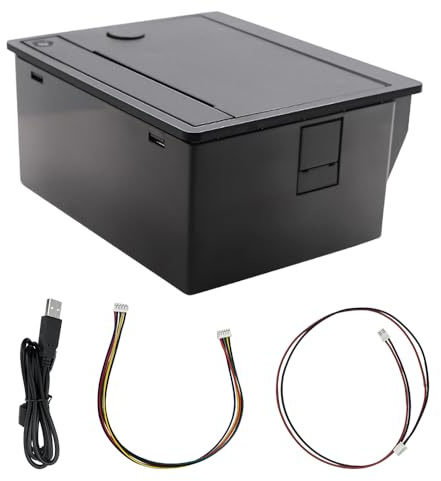 Jeffergarden DC24V 3A Micro Thermal Line -skrivare med USB RS232 TTL, Snabb Hastighet, ESC POS, Pappersskärare, för Stormarknad, Bank