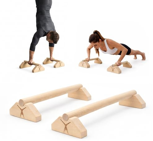 MAMOI parallettes pour l'entraînement, la callisthénie, les poignées de pompe, le fitness, les barres d'entraînement, stable et antidérapante, appareil d'entraînement pour les exercices à la maison et