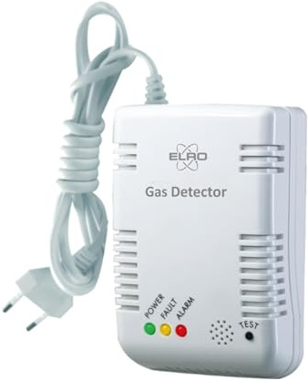 ELRO FG6000P Détecteur de Gaz – Gaz Naturel et GPL – Alarme 85 DB – Certifié EN50194