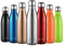 CMXING Doppelwandige Thermosflasche 500 mL & 750 mL mit Tasche BPA-Frei Edelstahl Trinkflasche Vakuum Isolierflasche Sportflasche für Outdoor-Sport Camping Mountainbike (Silber, 750 mL)