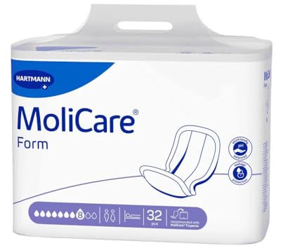 Paul Hartmann AG MoliCare® Form super plus 8 Tropfen Inkontinenzschutz Windel 30 Stück, Medium, Einweg, Urinschutz, Stuhlschutz, Erwachsener