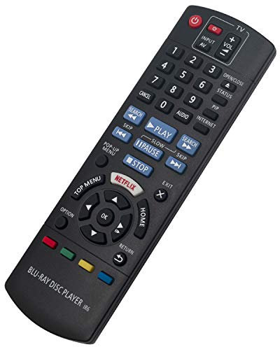 VINABTY N2QAYB001029 Télécommande de Remplacement Compatible avec Panasonic Blu-Ray Disc Player DMP-BDT166 DMP-BDT165 DMP-BD833 DMP-BD83 DMP-BD84 DMP-BDT168 DMP-BDT167 DMP-BD843