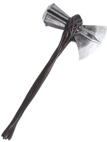 damdos Halloween Prop Cosplay Hammer Weapon 1:1 Size PU Foam Stormbreaker Thor's Odinson Stormbreaker Axe Love and Thunders Hammer Collector Cool Xmas Birthday Gifts (The 4th Axe)
