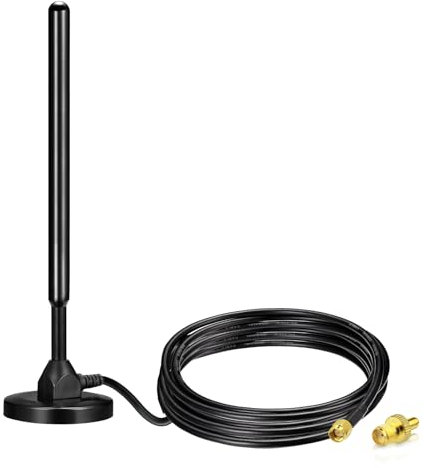Bingfu 4G LTE-Antenne 5 dBi SMA/TS9 Omnidirektionale Externe Antenne mit Magnetfuß für 4G LTE-Router CPE-Breitband-Wireless-Router Gateway-Modem MiFi-Hotspot-Router USB-Modem