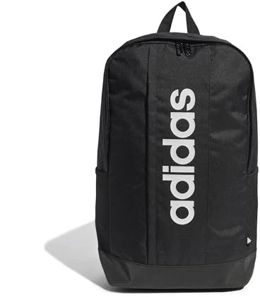 adidas Unisex LINEAR BACKPACK, black/black/white, One Size