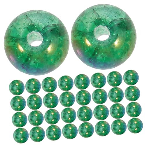 FUNOMOCYA 50 Stück Runde Glasperlen Für Aquarium Blumentopf Zarte Glasornamente Glassteine Für Aquarien Aquarium Deko Glasperlen-Set