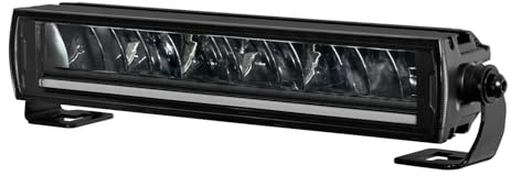 HELLA VALUEFIT 1FE 357 666-001 LED-Lightbar - LBE 2 310-12-24V - 6000lm - Slim - Referenzzahl: 30 - ECE - glasklare Streuscheibe - Lichtfarbe: weiß-gelb (Amber) - Kabel: 1000mm - vorne