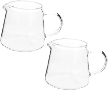 TOPPERFUN 2 Tazze in Vetro per Latte Latte Macchiato Tazza da per Cucina e Caffetteria Set da 2 Pezzi