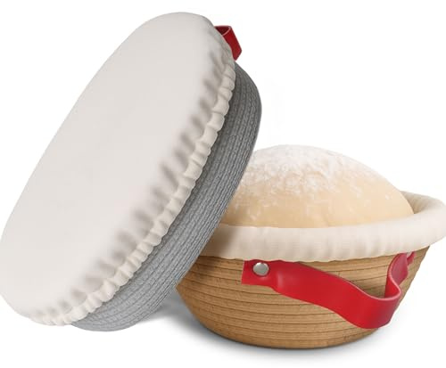 Banneton Bread Proofing Basket Set - Oval & Round Sourdough Proofing Baskets