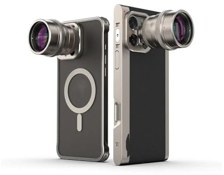 2X teleobjektiv med 17 mm eller T-fattning for telefonobjektiv for iPhone 16, Samsung S25 Ultra, Xiaomi 15 Ultra, Vivo, telefonskal(17mm)