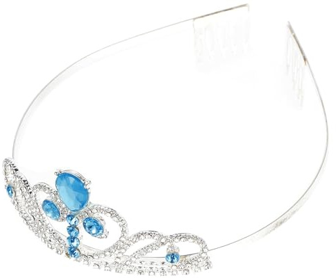 STOBAZA Diadème de Fête pour Garçon et Filles en Alliage Confortable, Couronne de Cheveux Bleue pour Anniversaire et Fête, Accessoire Coiffure pour Bébé et Garçon et Filles