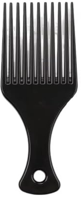 ALLBASA Peigne à Cheveux Africain Pick, Plastique Peigne Afro, Peigne de Coupe de Cheveux à Dents Larges et Plates (2pcs Peigne Afro)