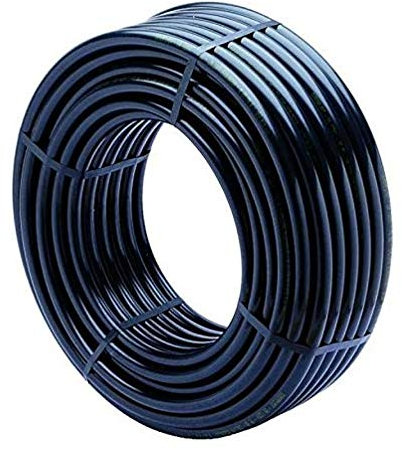 Pcriegos 10011 Bewässerungsrohr, Durchmesser 16 mm, Spule mit 100 m, glatt, Schwarz