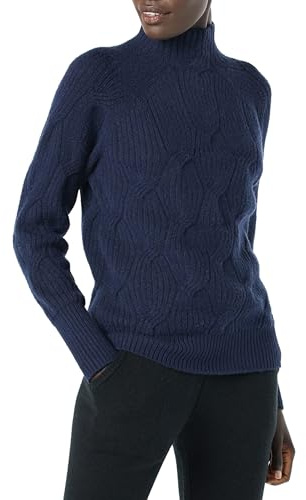 Amazon Essentials Maglione da Donna Morbido al Tatto, Collo a Imbuto, Blu Navy, M