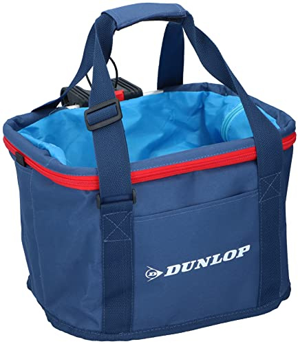 Dunlop - Cestino da bicicletta con manici, 15 l, colore: Blu