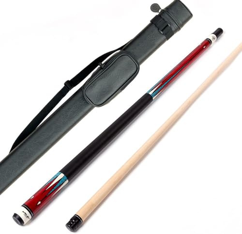 Riley Centurion American Billardqueue mit Kunstledergriff, 147 cm, 13 mm Spitze (P4C) (P4C mit Koffer)
