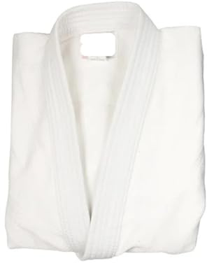 LSNNMU Trajes Judo Uniforme Profesional de Judo Gi for Artes Marciales, Kimono Blanqueado de Tejido único, Perfecto for competición o Entrenamiento con cinturón Blanco(White,XXL-180CM)