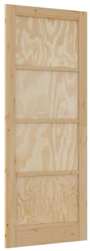 vidaXL Inredningsdörr ORKDAL Brun 83 x 211 cm Plywood, Sovrumsdörr, rektangulär, modern design, hållbart tallträ, DIY-inredning för hemmet