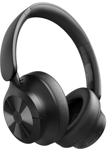 OneOdio Focus A1 Pro Auriculares Inalámbricos On-Ear con Cancelación Activa de Ruido, 70H Autonomía con Carga Rápida, Bluetooth 6.0, ANC Híbrido, Conexión Multipunto, Llamadas Nítidas, Portátil Ligero