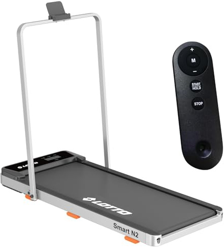Cinta de Correr eléctrica Lotto Smart N2 – 2 CV, 1–10 km/h, 100% Plegable y compacta, inclinación Manual 2 Niveles, Consola LED con Mando, hasta 100 kg
