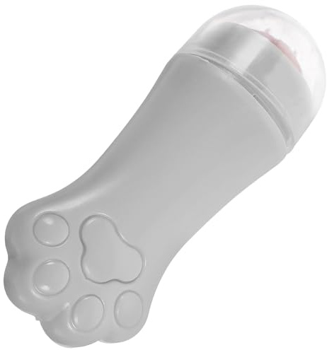 MUCKLILY Rouleau de Massage Visage Outil Anti-gonflement Prise Confortable Forme Patte de Chat en ABS Léger et Compact pour Soins Visage des Femmes